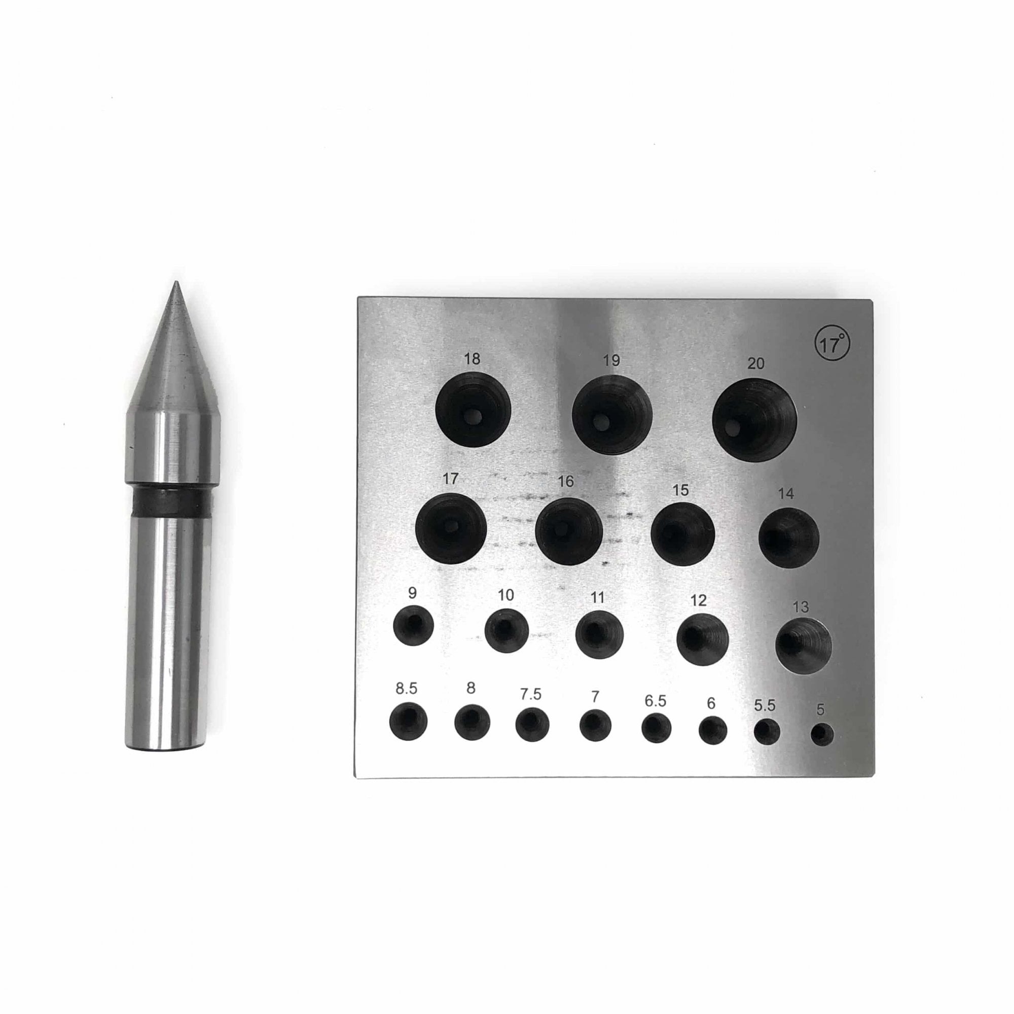 Round Collet Block & 17 Degree Punch