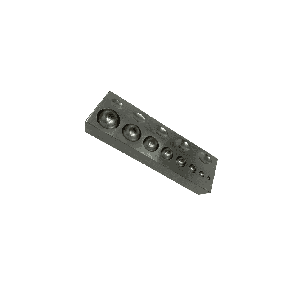 Oval and Round Dapping Block & Punch Set
