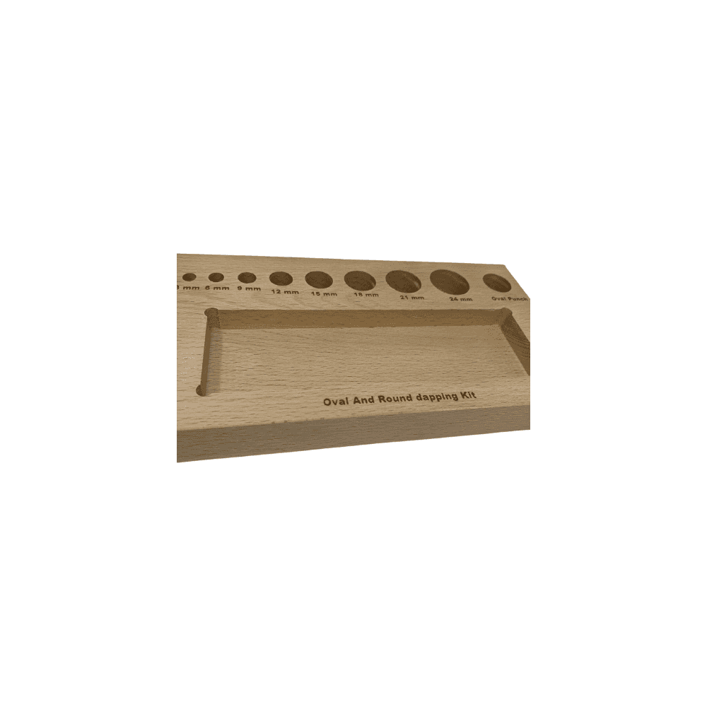 Oval and Round Dapping Block & Punch Set