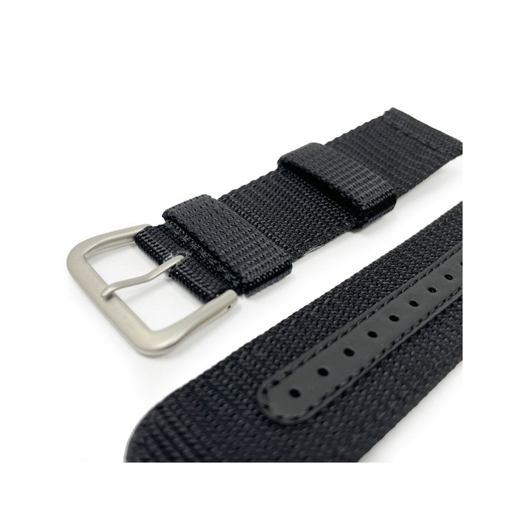 Seiko Watch Strap, Black Nylon 4A211JL