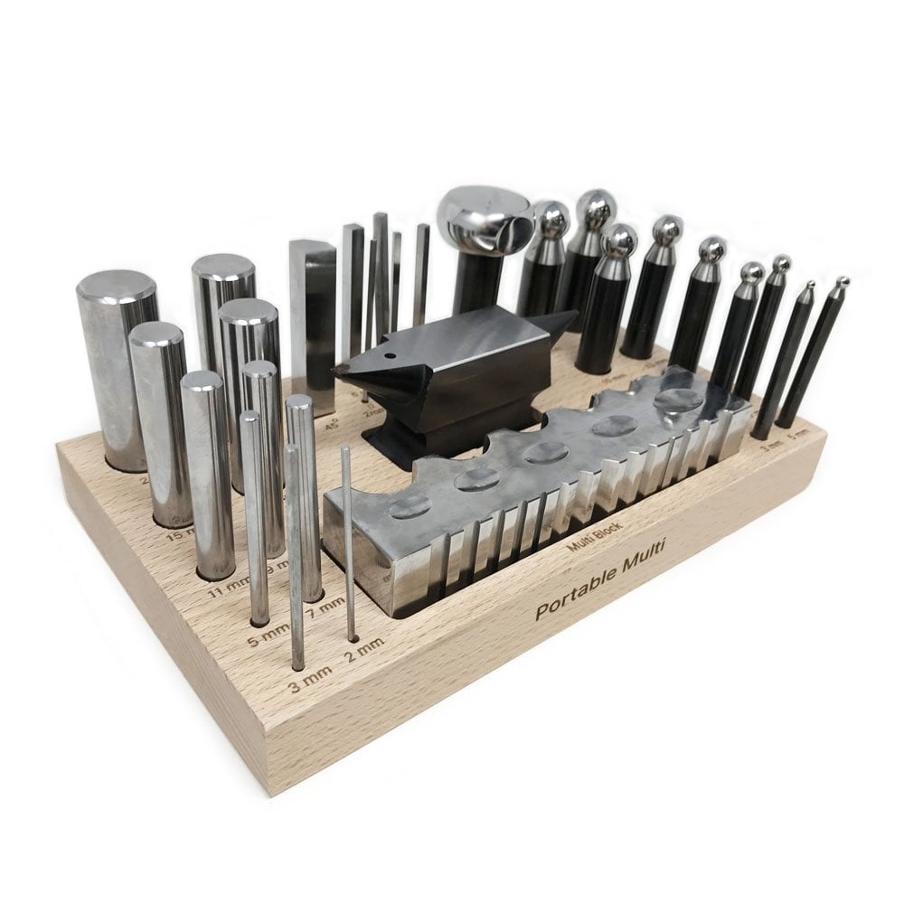 Portable Multi-Block Kit - Including Punch Set And Anvil