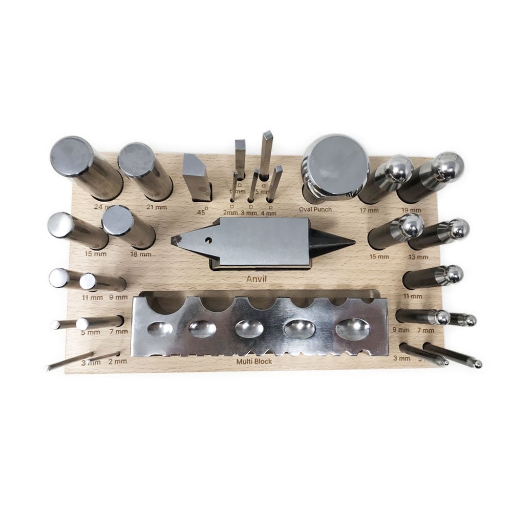 Portable Multi-Block Kit - Including Punch Set And Anvil