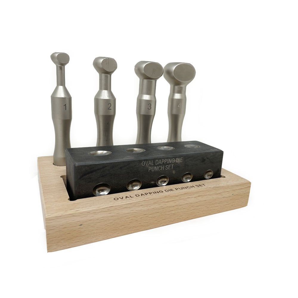 Oval Dapping Block & Punch Set
