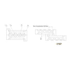 Durston Multi Shape Adjustable Ingot Mould, 4 Hole, 100mm