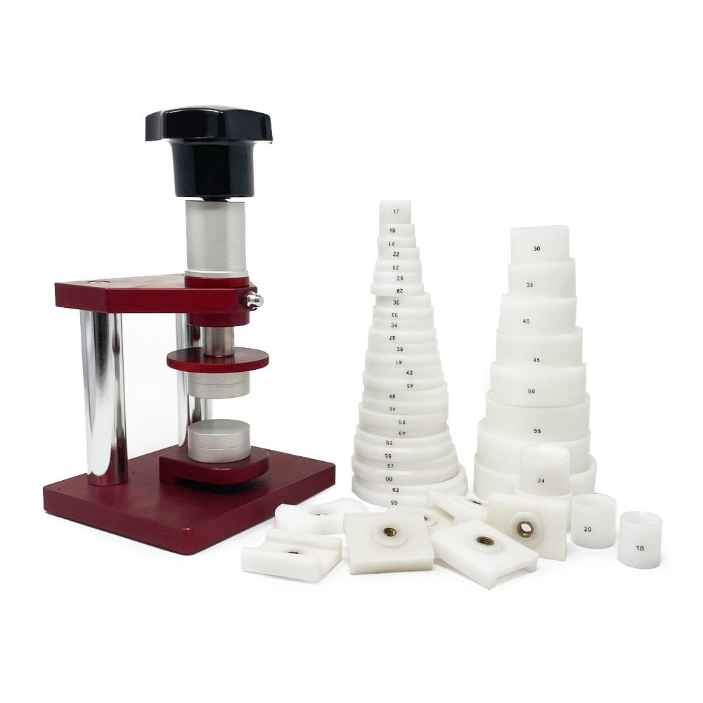 Watch Crystal Press with 32 Delrin Dies