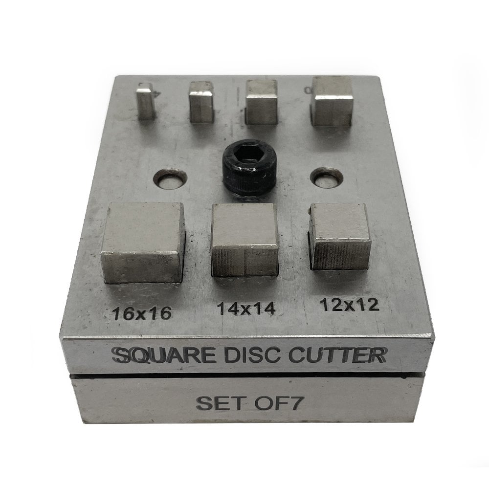 Square Disc Cutter Set of 7
