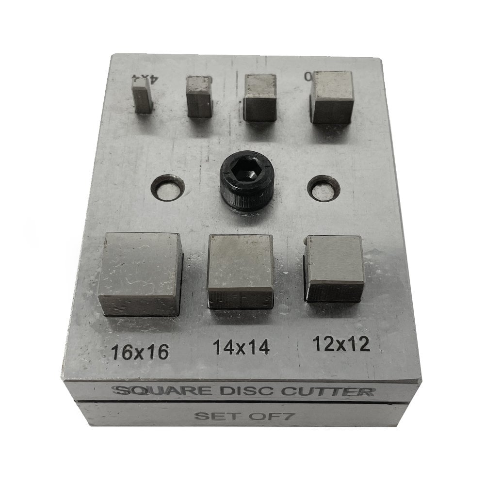 Square Disc Cutter Set of 7