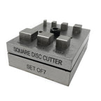 Square Disc Cutter Set of 7
