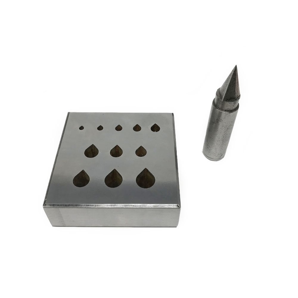 Teardrop Bezel Collet Block & Punch