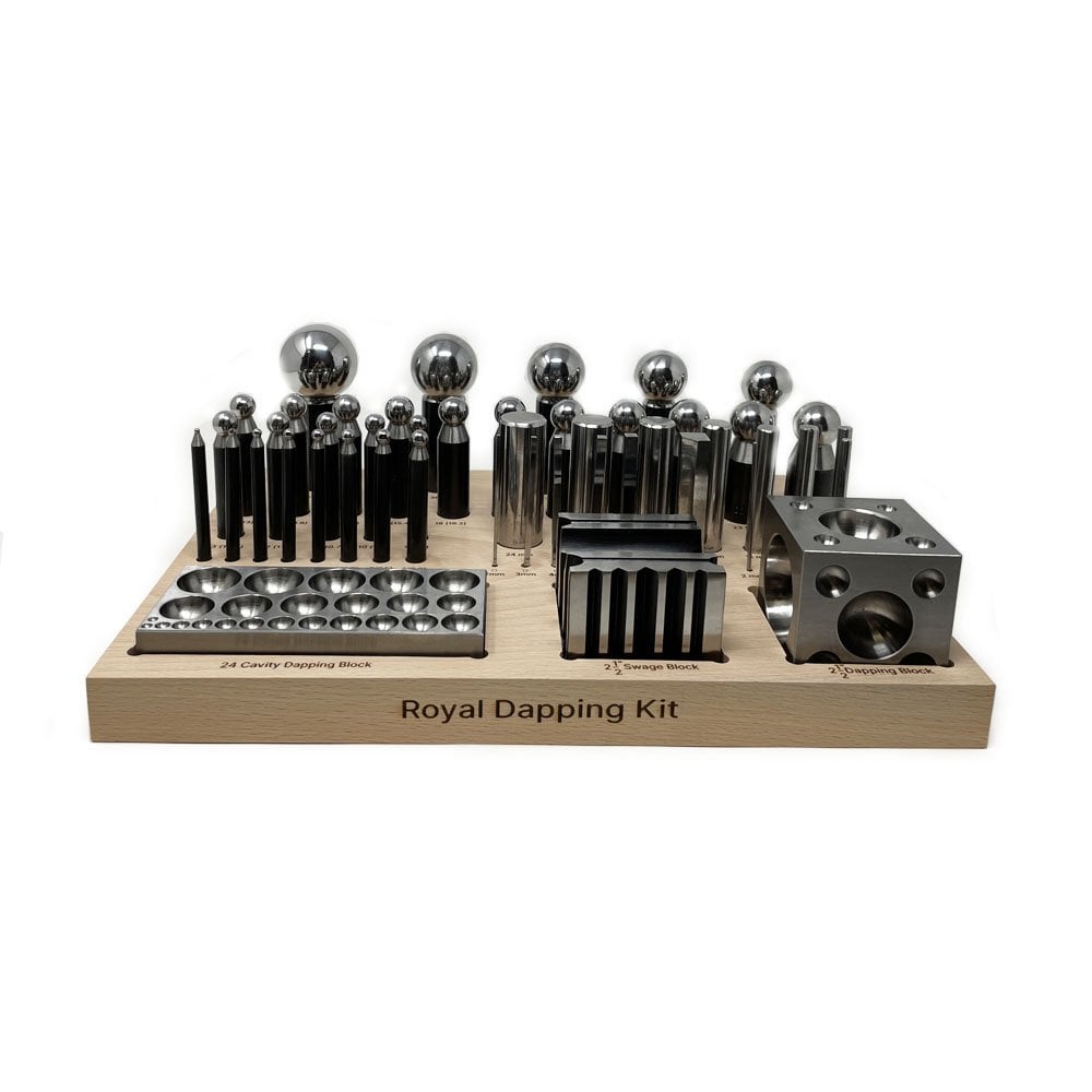 Royal Dapping Kit - Dapping Block And Punch Set