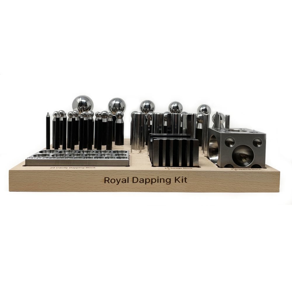Royal Dapping Kit - Dapping Block And Punch Set