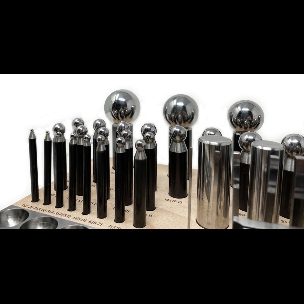 Royal Dapping Kit - Dapping Block And Punch Set