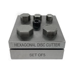 Hexagon Disc Cutter Set of 5