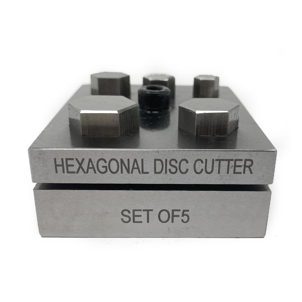 Hexagon Disc Cutter Set of 5