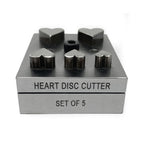 Heart Disc Cutter Set of 5