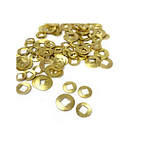 Brass Washers 100pcs for Watches - Square Holes