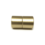 Magnetic Kumihimo Clasp - Acrylic Matte Gold 12mm