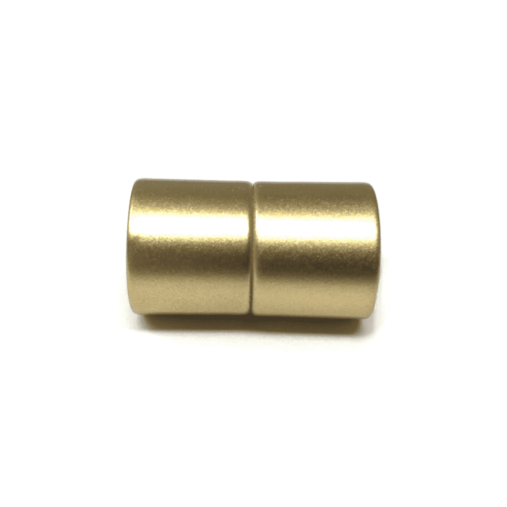Magnetic Kumihimo Clasp - Acrylic Matte Gold 12mm