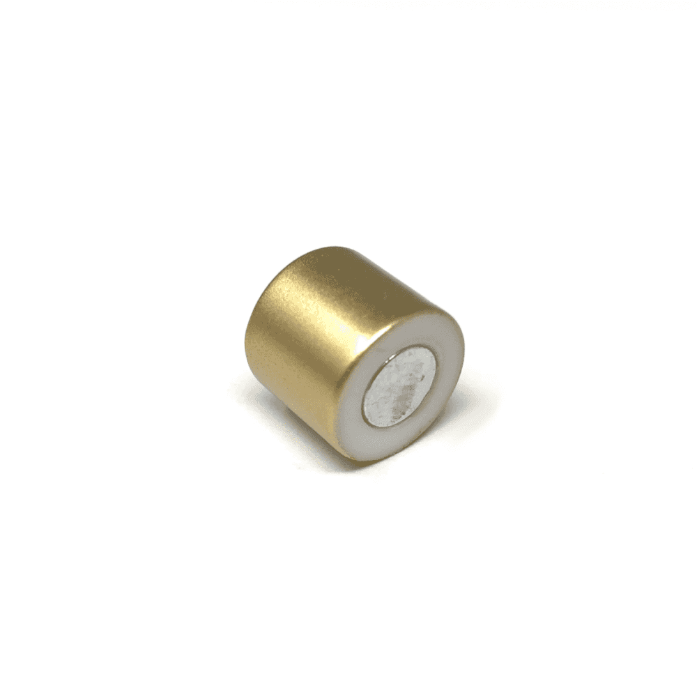 Magnetic Kumihimo Clasp - Acrylic Matte Gold 12mm