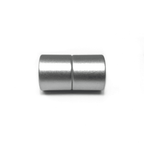 Magnetic Kumihimo Clasp - Acrylic Matte Chrome 12mm
