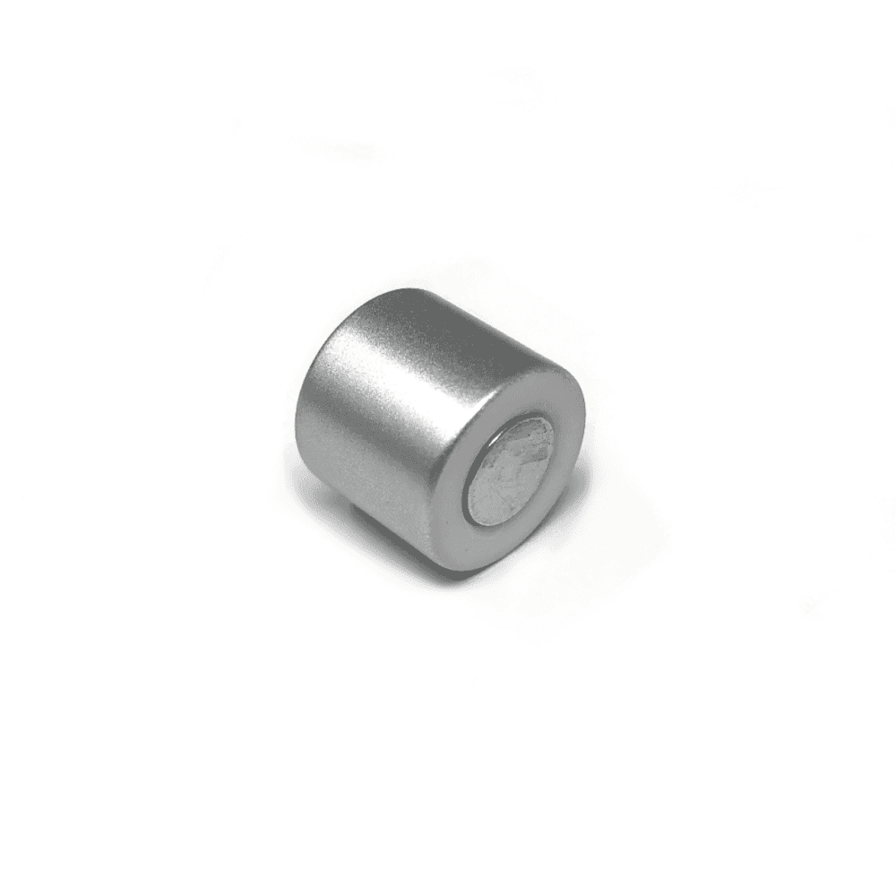 Magnetic Kumihimo Clasp - Acrylic Matte Chrome 12mm