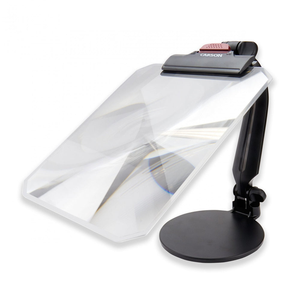 Carson 1.5x Rectangular Desktop Fresnel Stand Magnifier