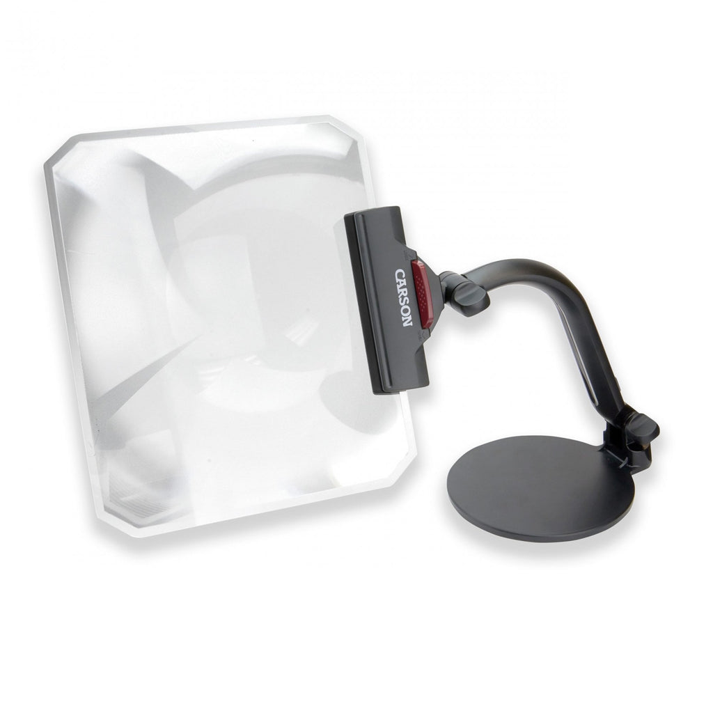 Carson 1.5x Rectangular Desktop Fresnel Stand Magnifier