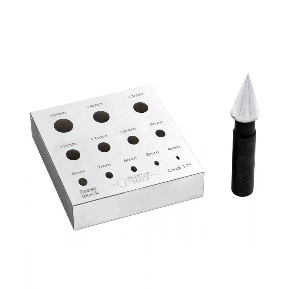 Durston 12 Hole Oval Bezel Block & Punch 17º