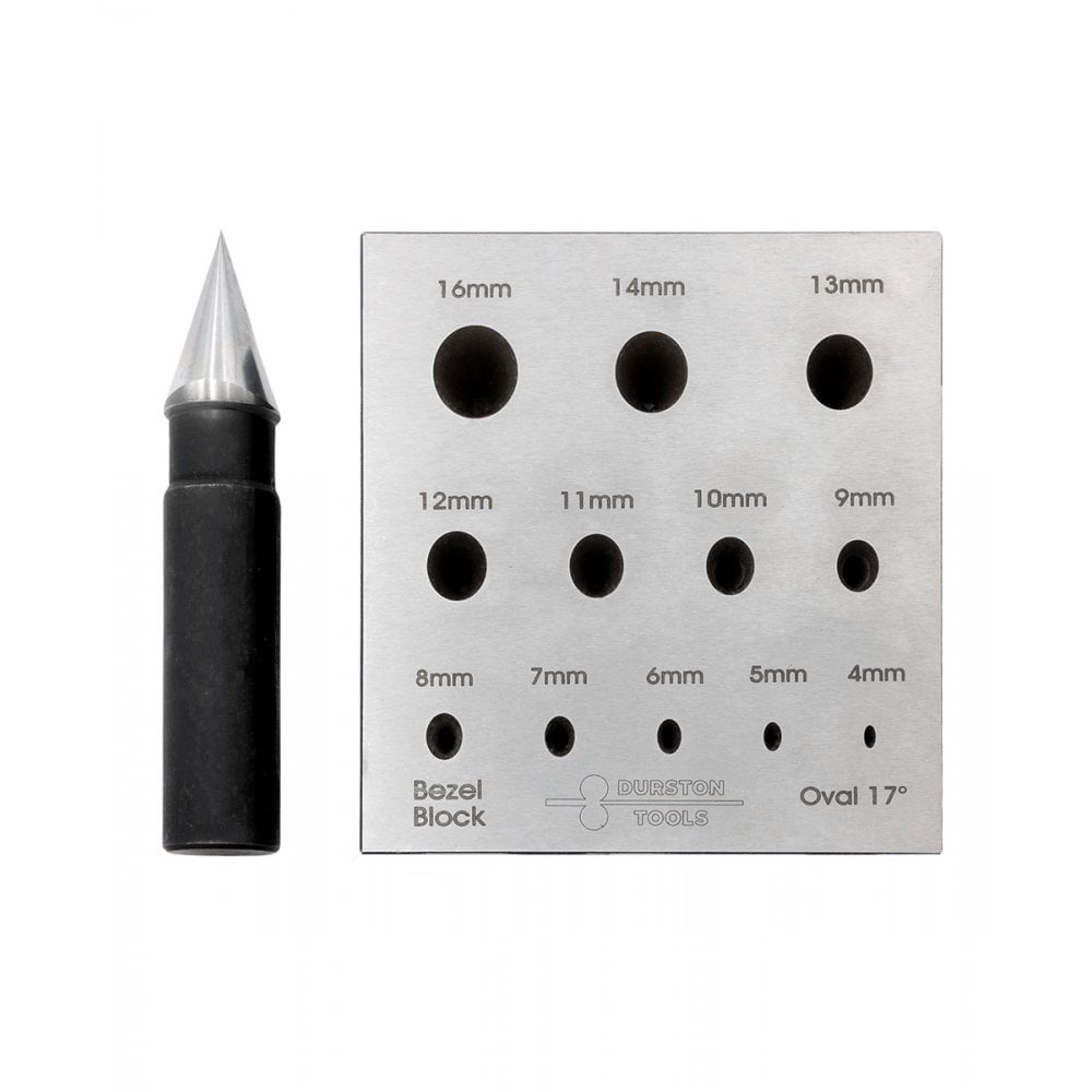 Durston 12 Hole Oval Bezel Block & Punch 17º