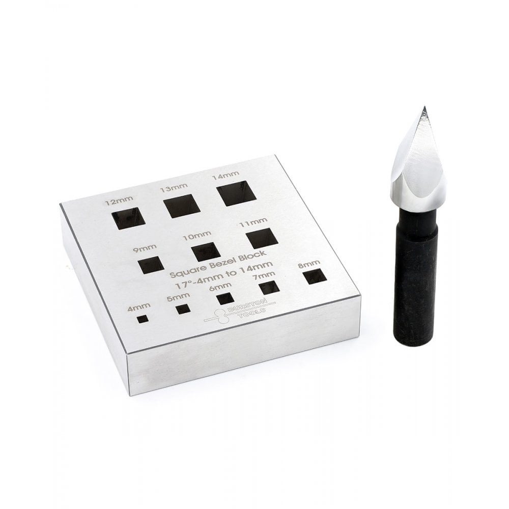 Durston 11 Hole Square Bezel Block & Punch 17º