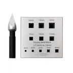 Durston 11 Hole Square Bezel Block & Punch 17º