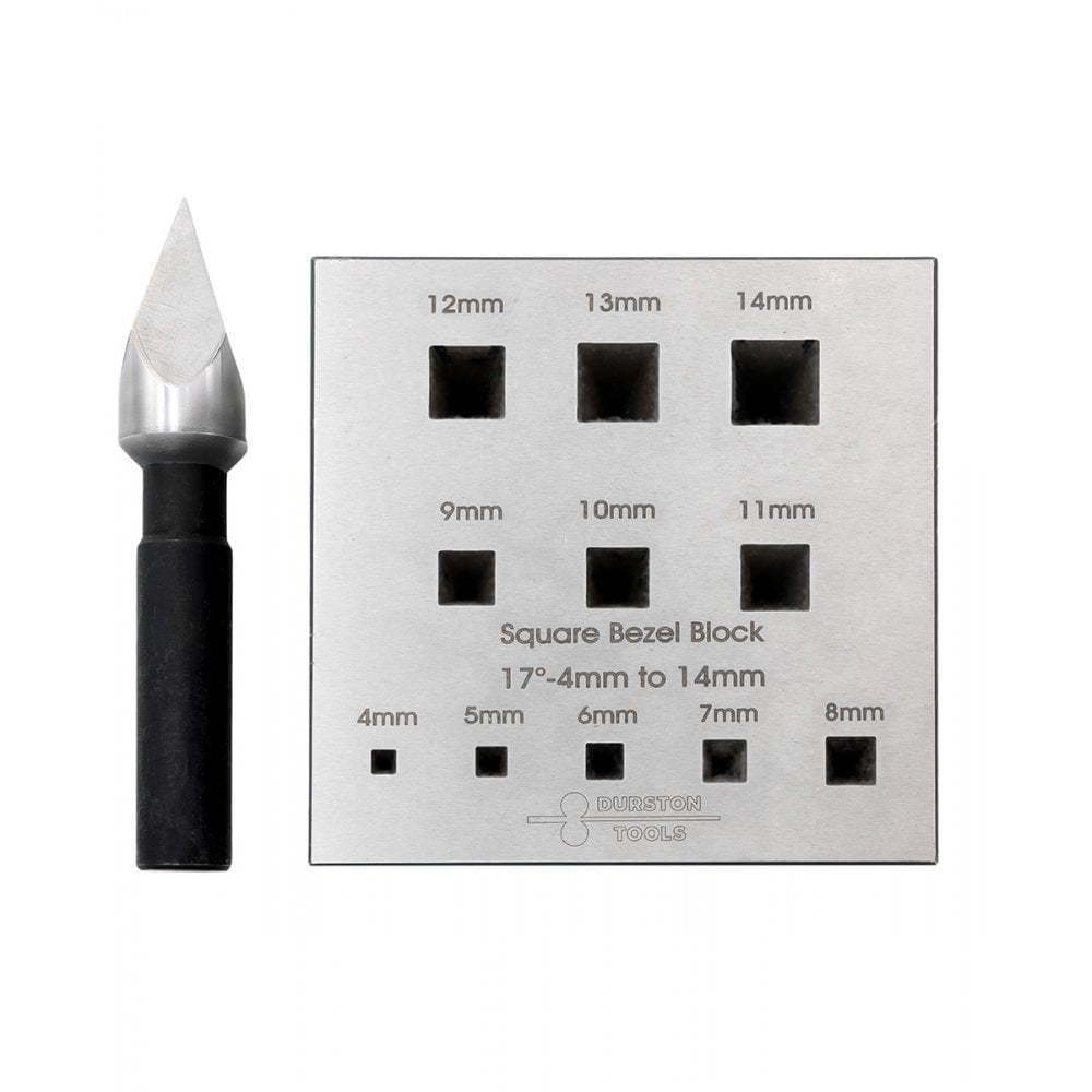 Durston 11 Hole Square Bezel Block & Punch 17º