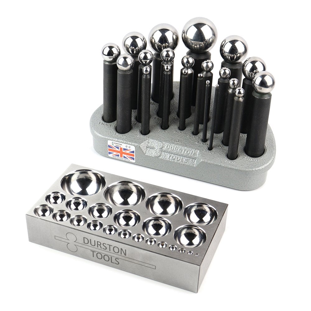 Durston 21 Piece Dapping Punch Set with Flat Block