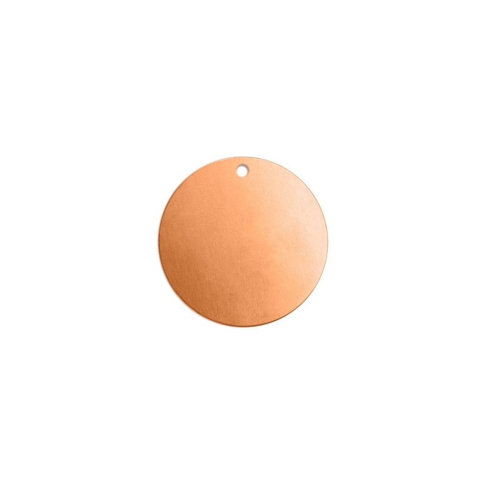ImpressArt Premium Stamping Blanks - Copper 1/2" Circle with Hole