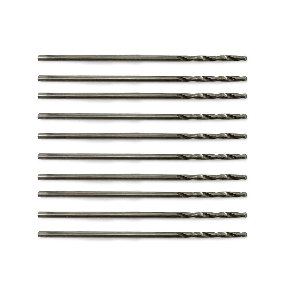 10x Jeweller's HSS Drill Bits 1.00mm