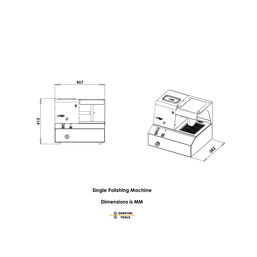 Durston Single-Sided Euro Style Polishing Machine