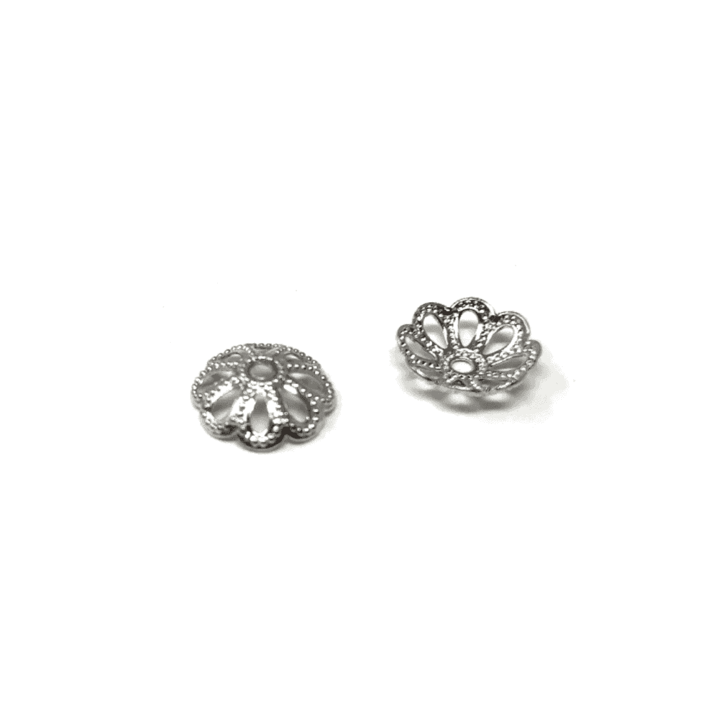 Nickel Plated Filigree Bead Caps 6mm - Pack of 144
