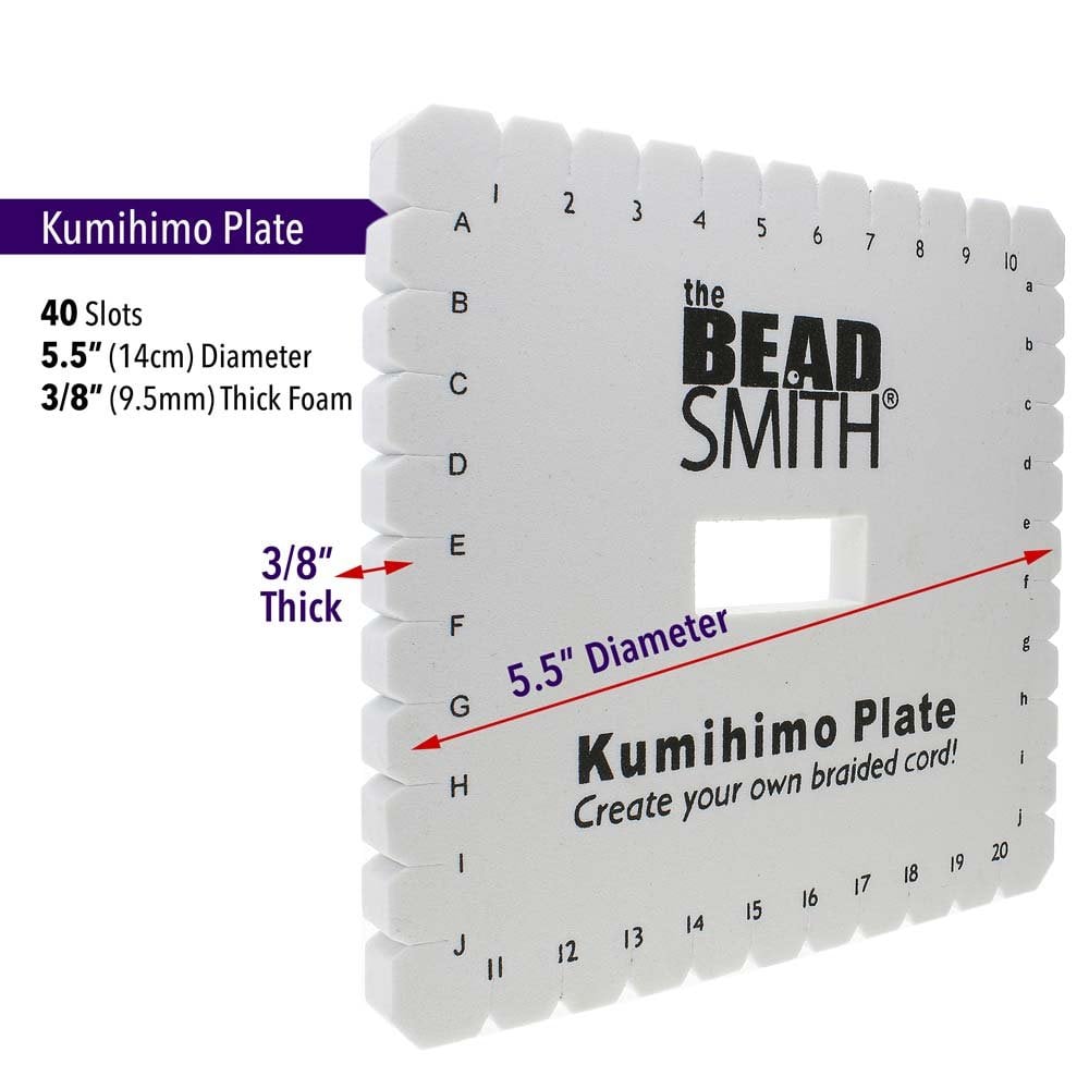 Kumihimo Square Plate, 15cm