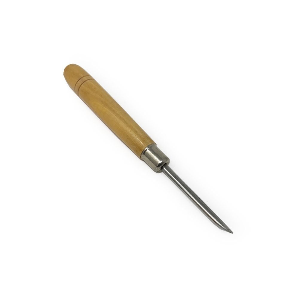 Curved Burnisher With Wooden Handle 11/2"