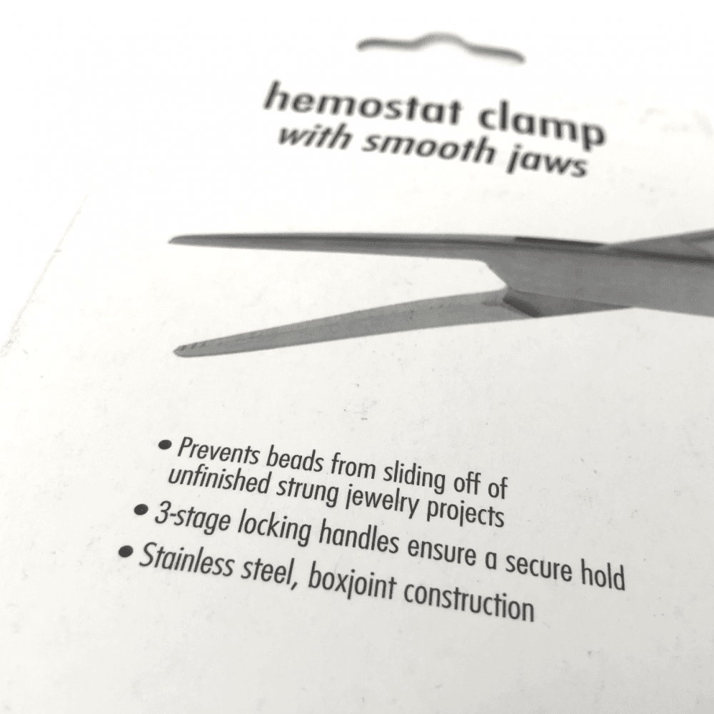 Beadsmith Hemostat Clamp Smooth Jaw