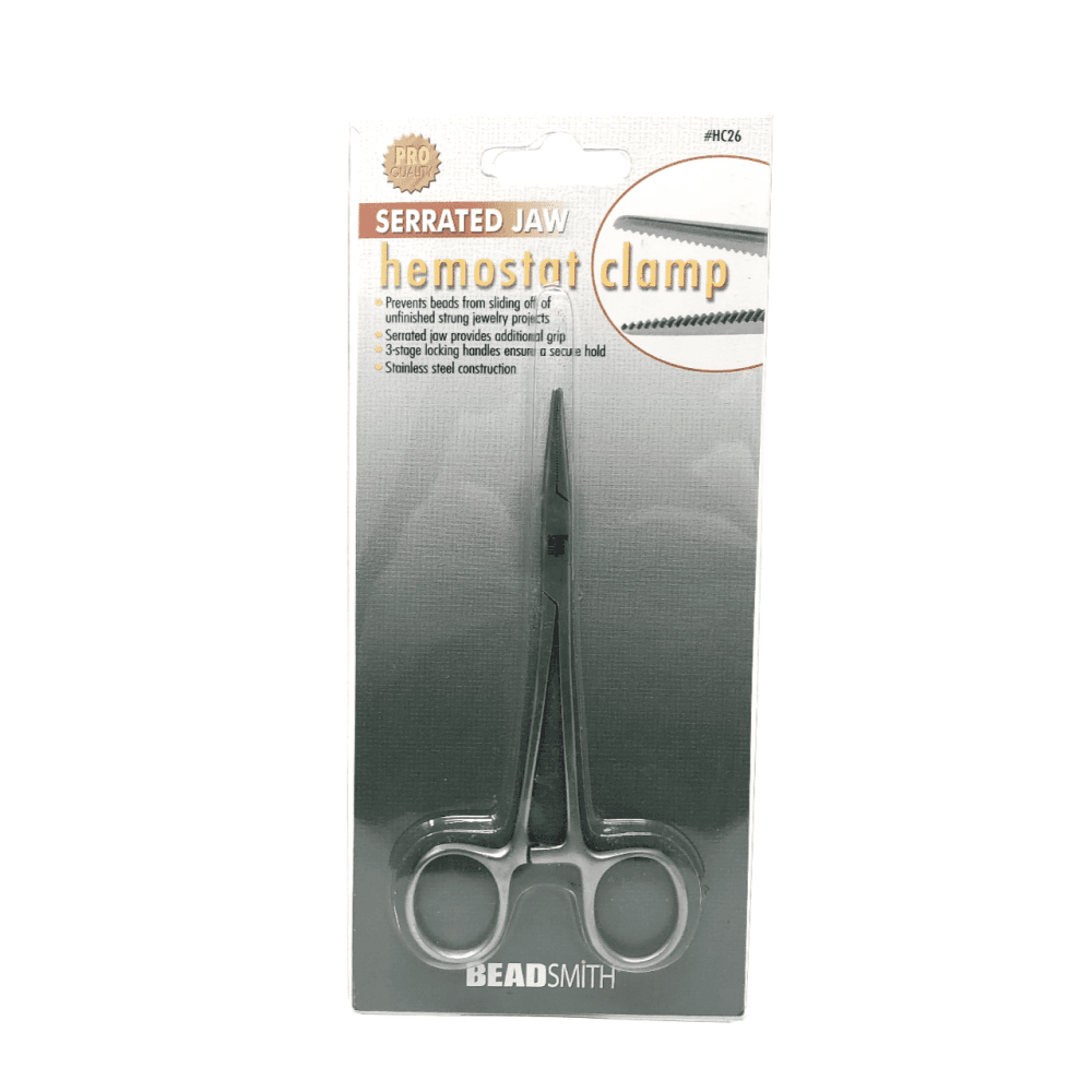 Beadsmith Hemostat Clamp Serrated Jaw