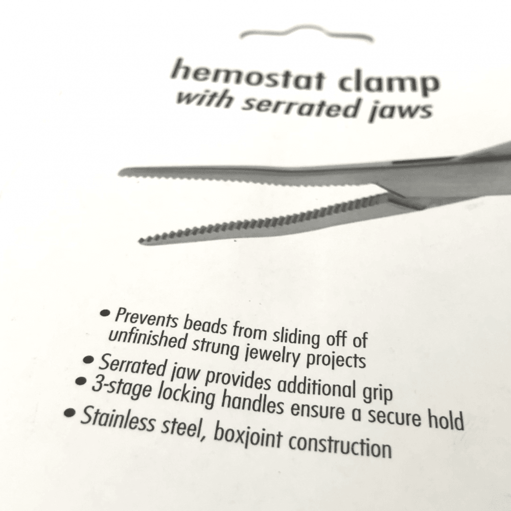 Beadsmith Hemostat Clamp Serrated Jaw