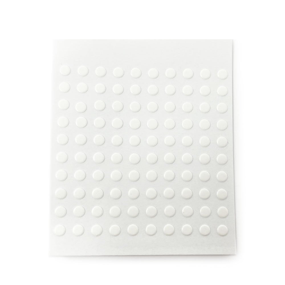 100x Double Sided Adhesive Dial Spots, 4mm