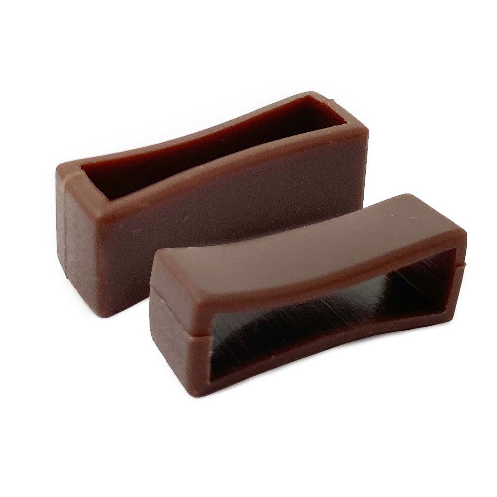 PVC Watch Strap Keeper - Brown