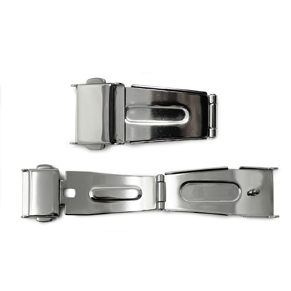 Polished Stainless Steel Sprung Loaded Buckle Clasp