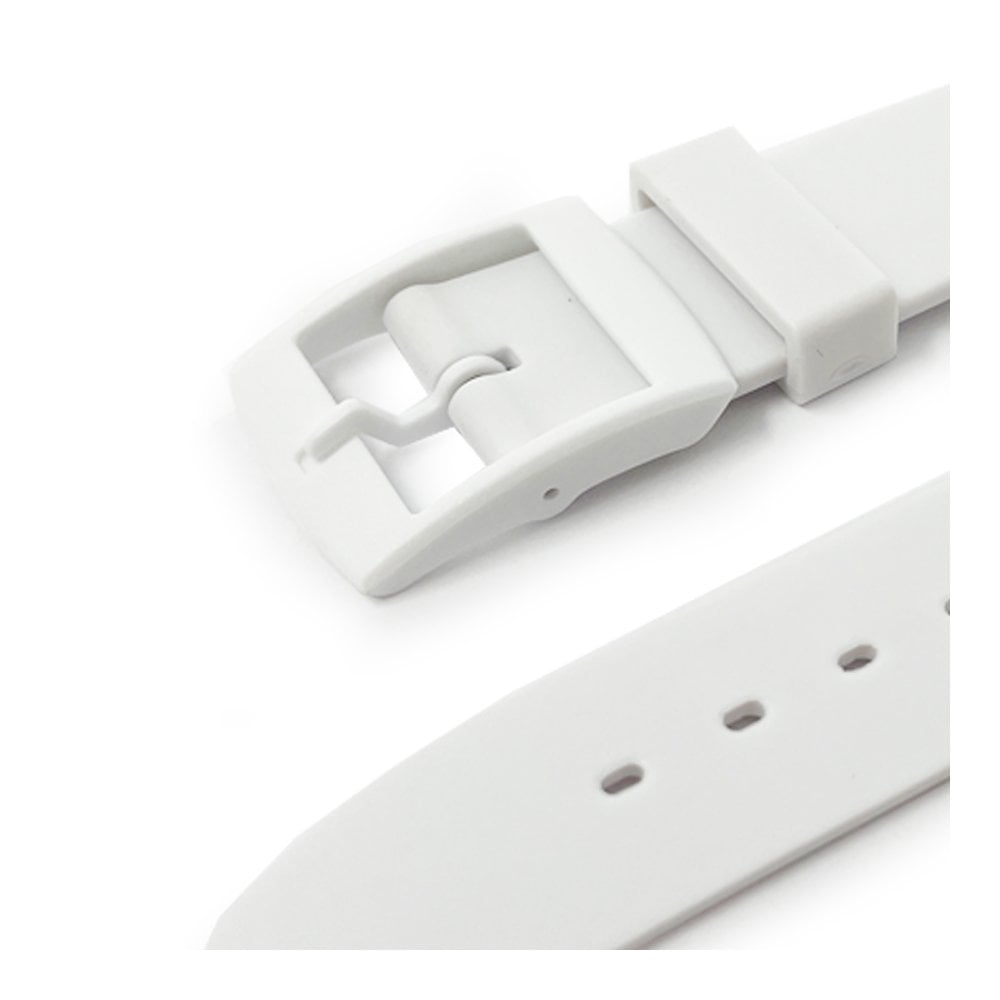 White PVC Watch Strap