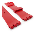 Red PVC Watch Strap
