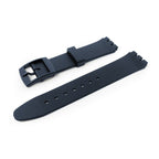 Navy Blue PVC Watch Strap
