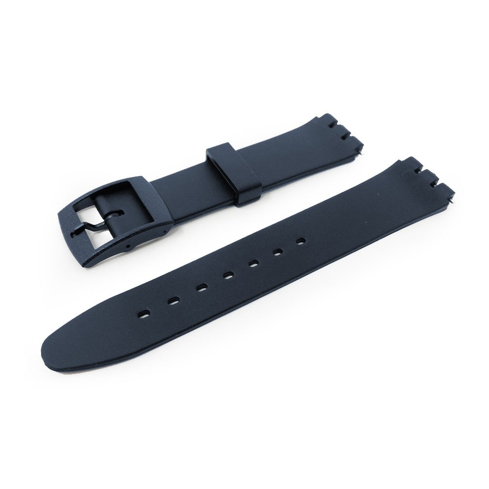Navy Blue PVC Watch Strap