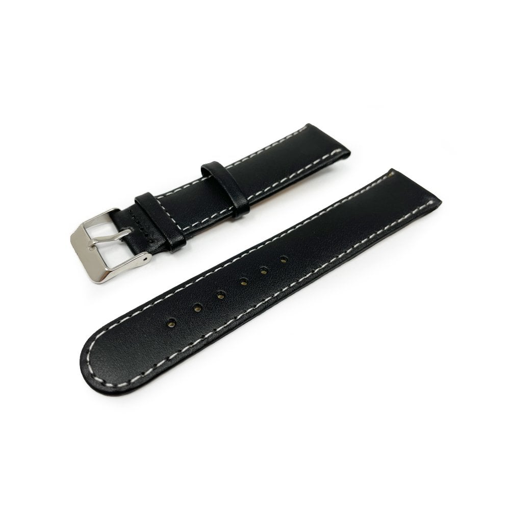 Black Leather Watch Strap